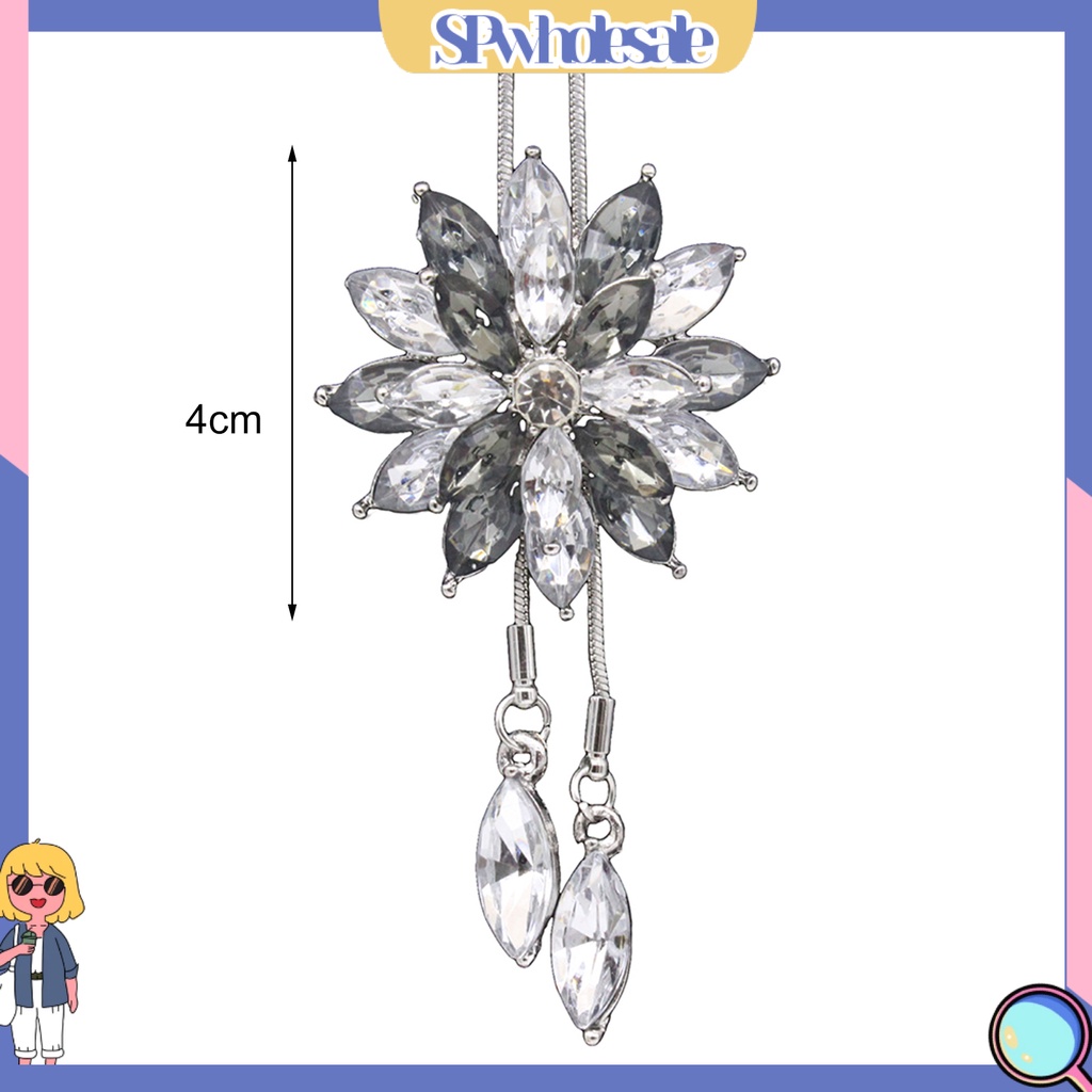 {SPwholesale} Dây chuyền mặt bông tuyết đính đá pha lê thời trang dành cho nữ