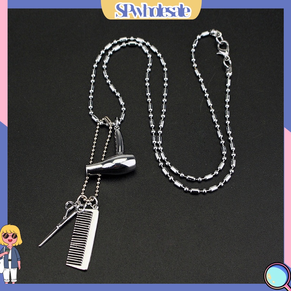[SPwholesale] Dây chuyền mặt dây hình kéo máy sấy tóc dùng làm quà tặng độc đáo