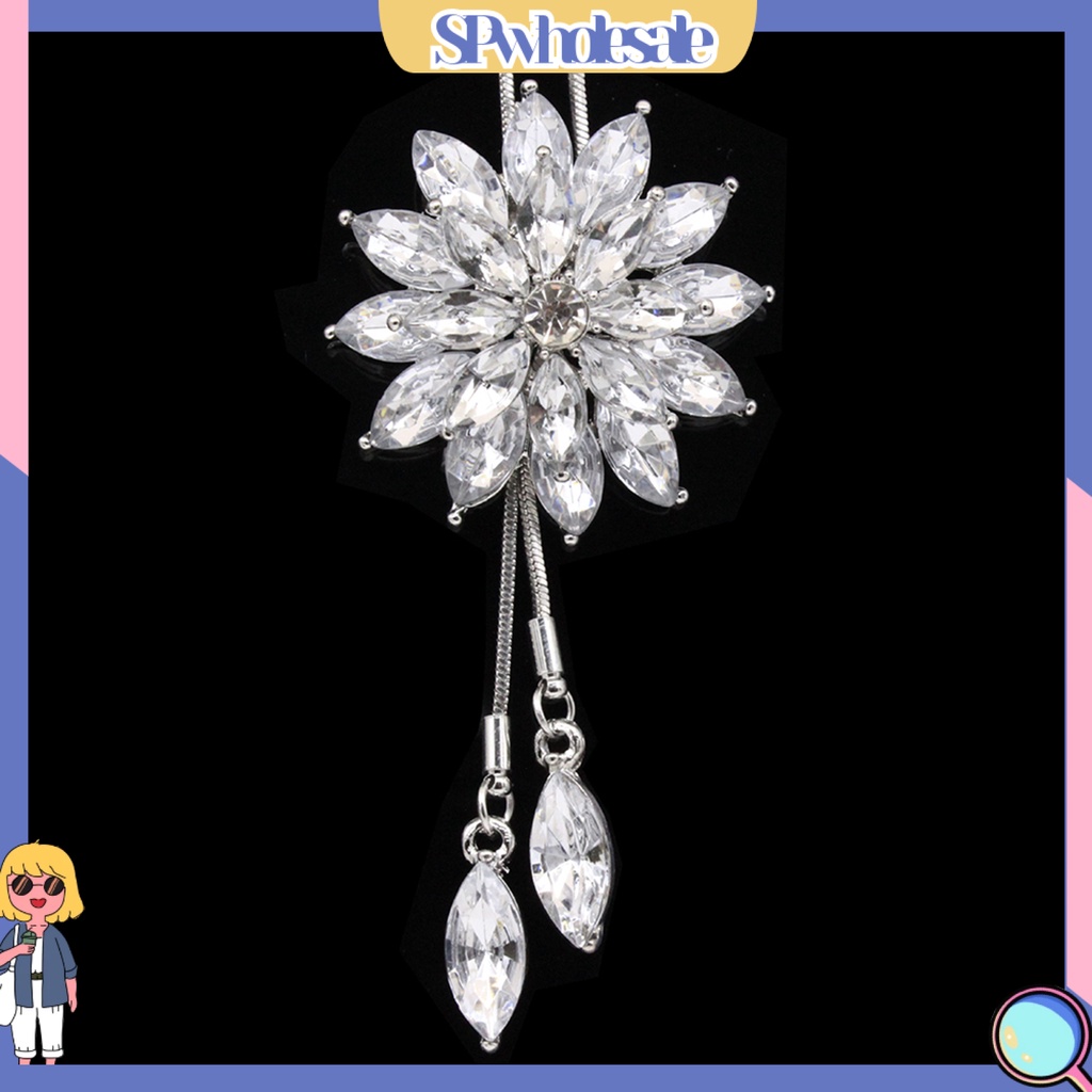 {SPwholesale} Dây chuyền mặt bông tuyết đính đá pha lê thời trang dành cho nữ