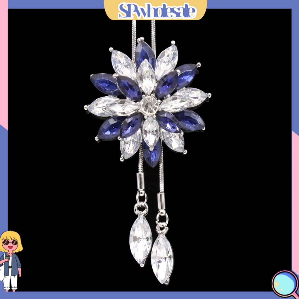 {SPwholesale} Dây chuyền mặt bông tuyết đính đá pha lê thời trang dành cho nữ