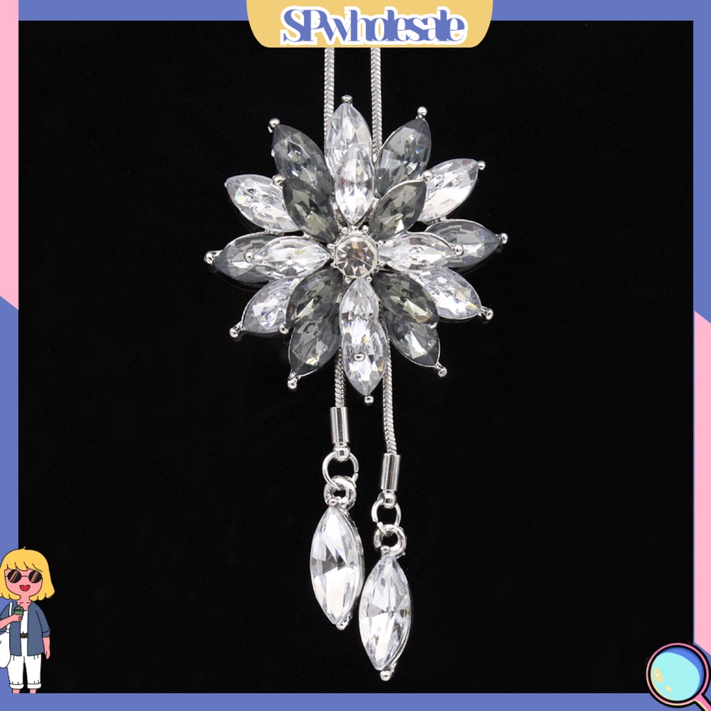 {SPwholesale} Dây chuyền mặt bông tuyết đính đá pha lê thời trang dành cho nữ
