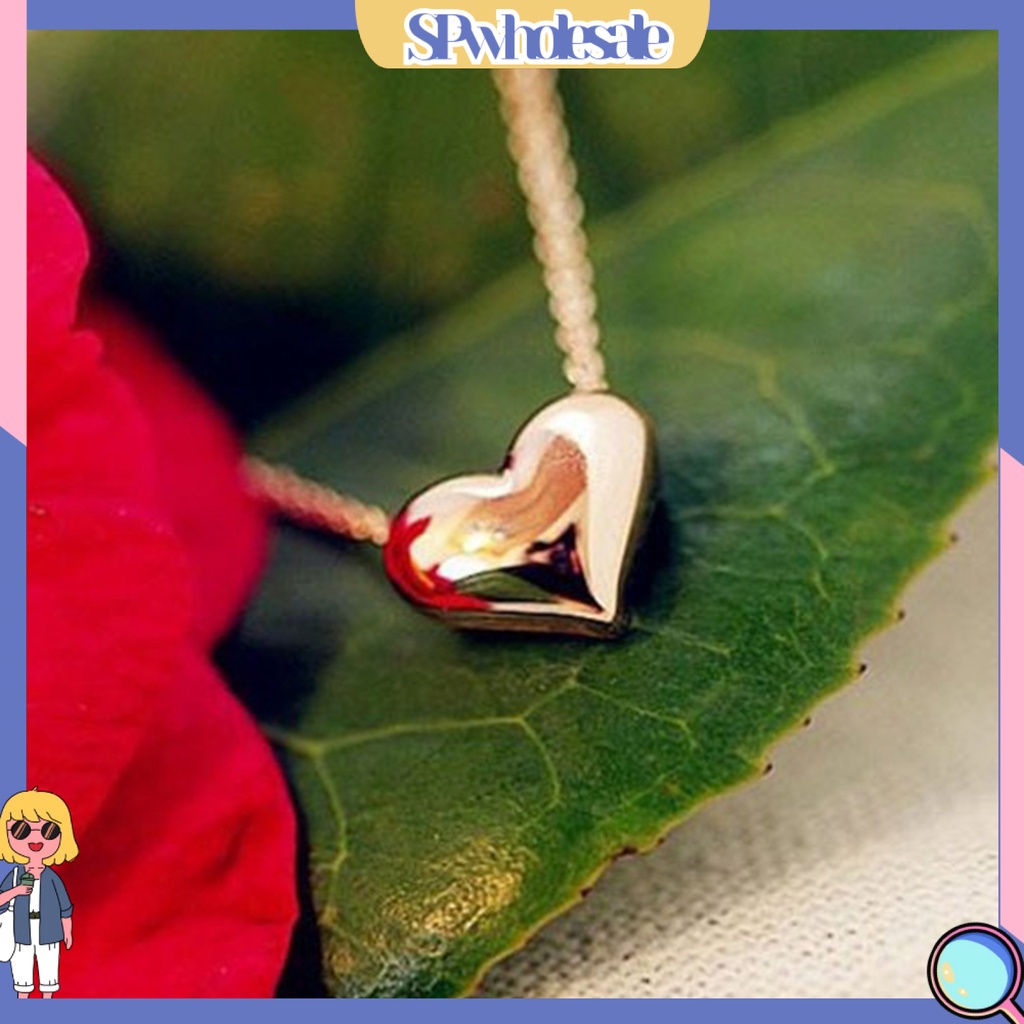 {SPwholesale} Set Dây chuyền xi mạ hình trái tim bắt mắt