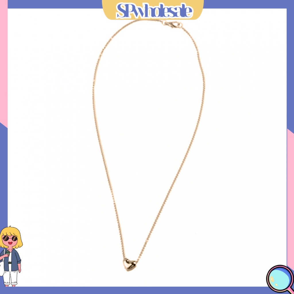 {SPwholesale} Set Dây chuyền xi mạ hình trái tim bắt mắt