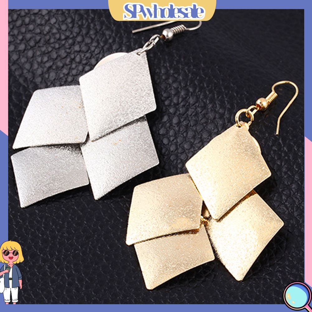 {SPwholesale} Khuyên tai nữ trang dáng dài tạo hình độc đáo