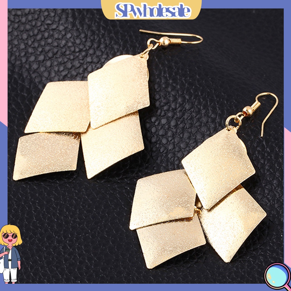 {SPwholesale} Khuyên tai nữ trang dáng dài tạo hình độc đáo