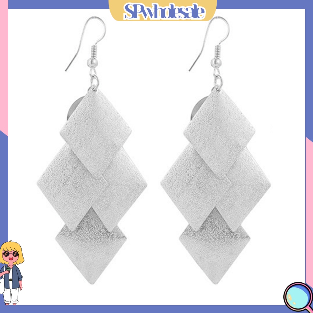 {SPwholesale} Khuyên tai nữ trang dáng dài tạo hình độc đáo