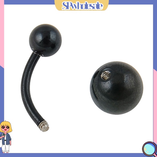 SPwholesale| Khuyên rốn dạng thanh tạ bằng thép không gỉ thời trang