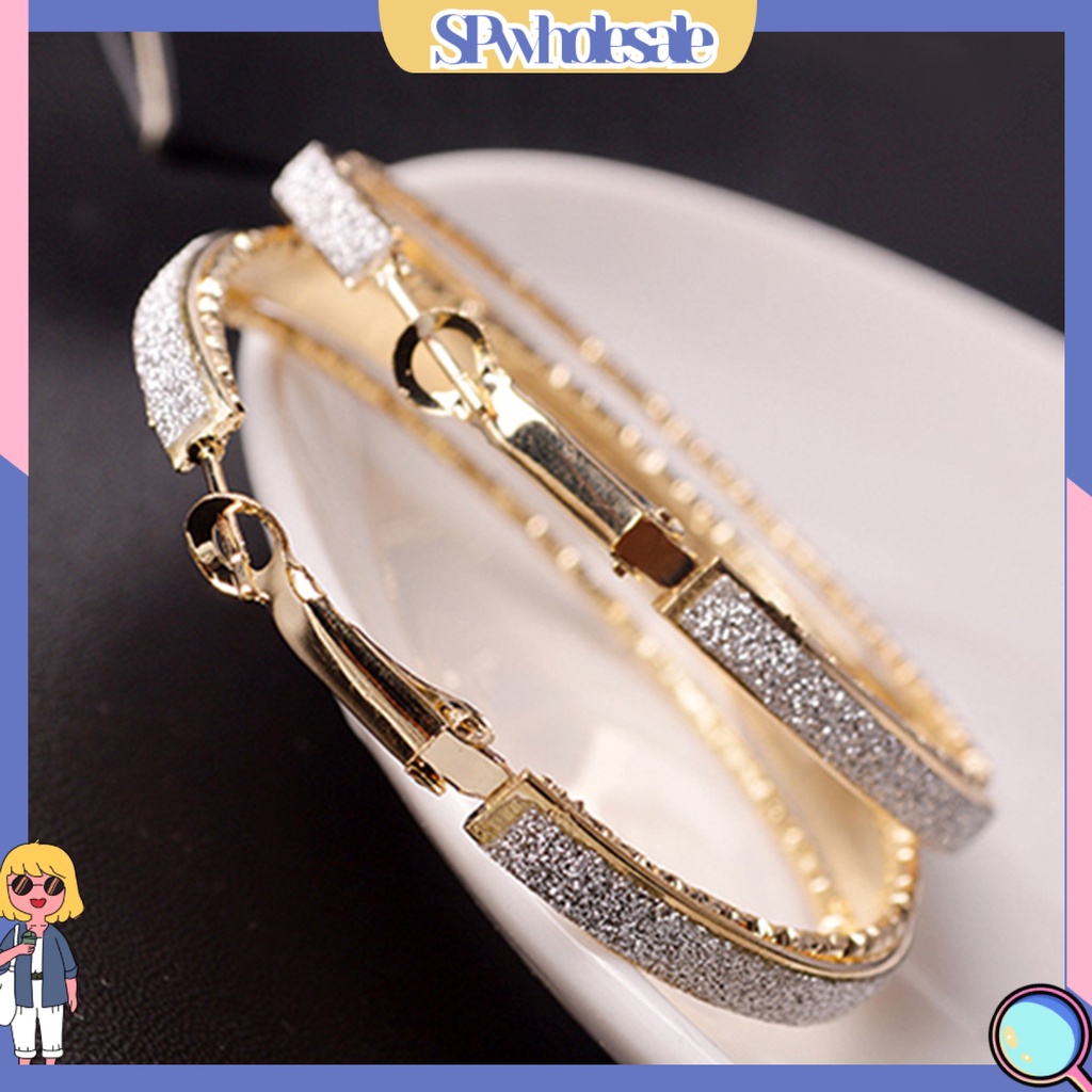 {SPwholesale} Khuyên tai vòng tròn lớn phong cách vintage cổ điển dành cho nữ