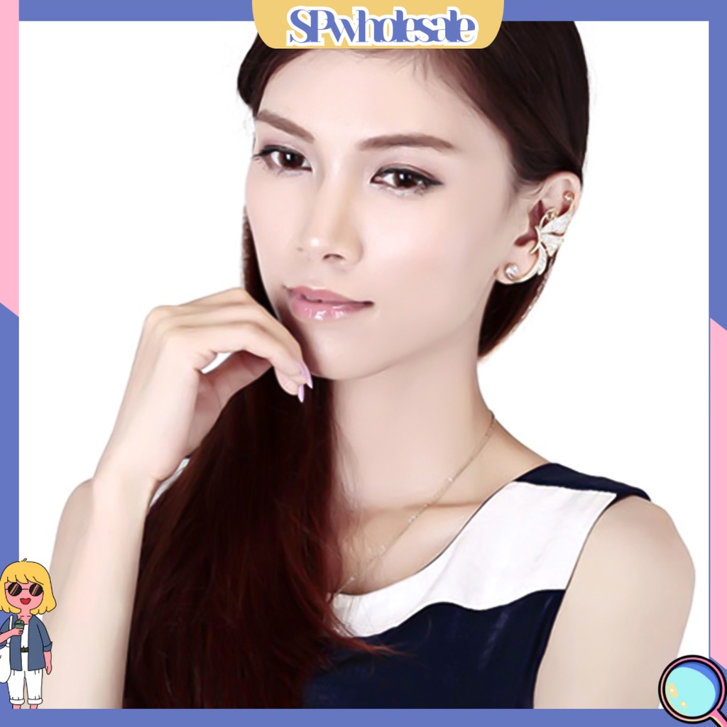 {SPwholesale} Khuyên kẹp vành tai tạo hình cánh bướm thời trang cho nữ