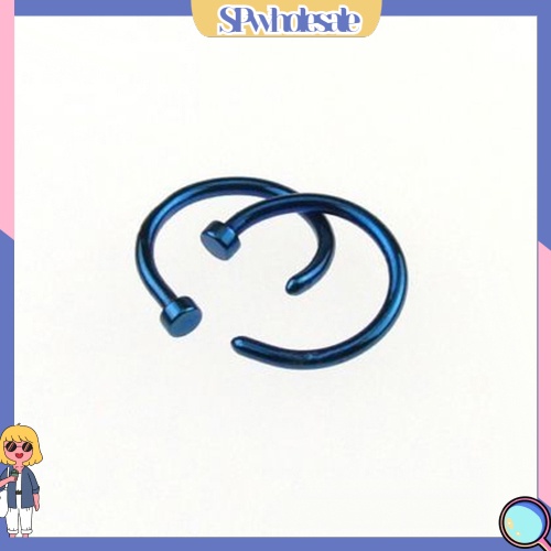 {SPwholesale} Bộ 2 khuyên mũi bằng thép không gỉ cho unisex