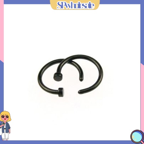 {SPwholesale} Bộ 2 khuyên mũi bằng thép không gỉ cho unisex