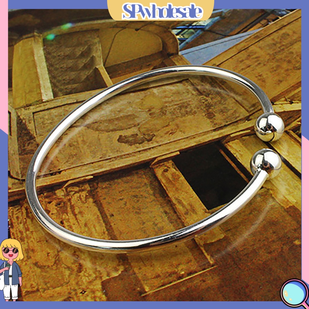 SPwholesale| Vòng đeo tay mạ bạc kiểu dáng đơn giản thời trang cho nữ