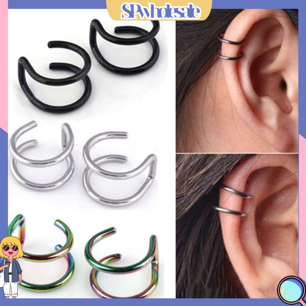 {SPwholesale} Khuyên kẹp vành tai bằng thép không gỉ cá tính