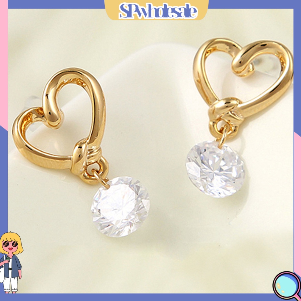 {SPwholesale} Đôi khuyên tai đính nơ và ngọc trai thời trang cho nữ