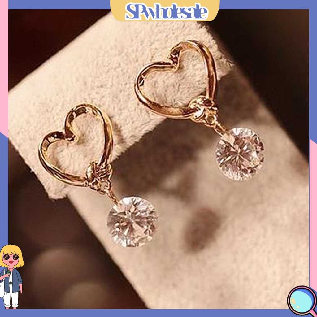 {SPwholesale} Đôi khuyên tai đính nơ và ngọc trai thời trang cho nữ