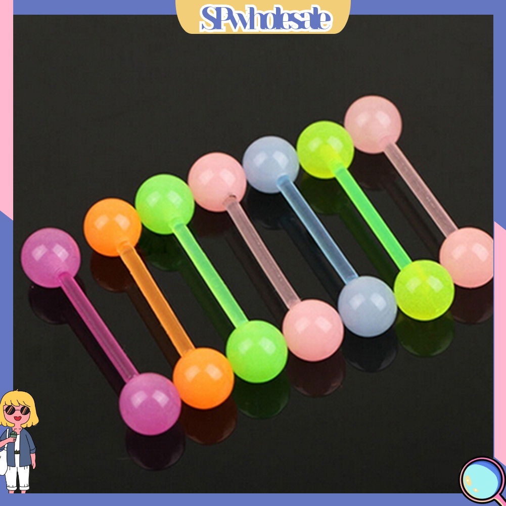 {SPwholesale} Set 7 khuyên đeo cơ thể phát sáng trong bóng tối