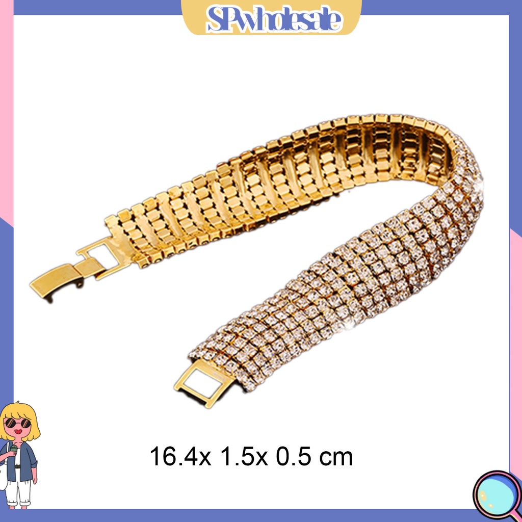 {SPwholesale} Vòng tay đính đá kiểu dáng thời trang cho nữ