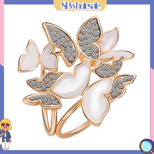 {SPwholesale} Ghim cài khăn choàng hình bươm bướm đính đá pha lê dành cho nữ