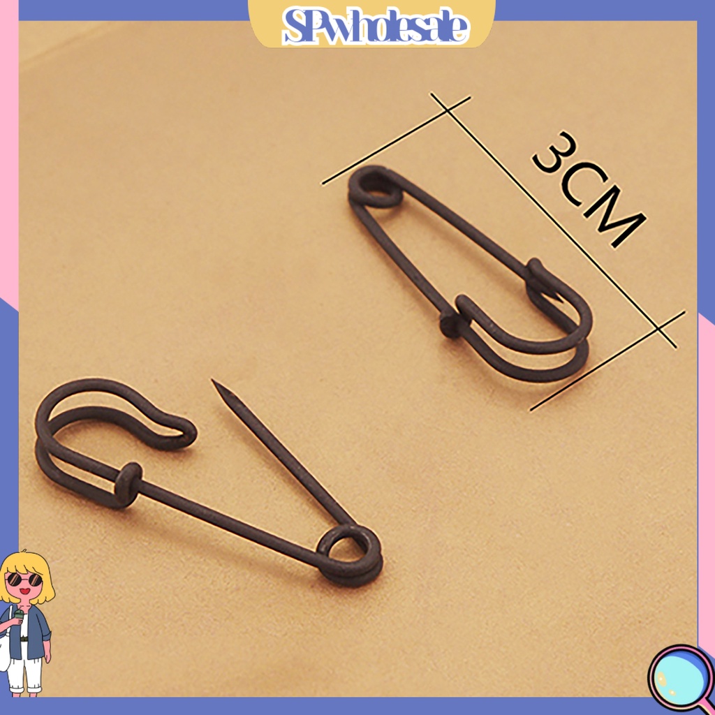 {SPwholesale} Đôi bông tai dạng xỏ bằng đồng hình ghim cài áo độc đáo xinh xắn dành cho nữ