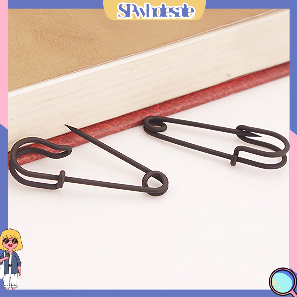 {SPwholesale} Đôi bông tai dạng xỏ bằng đồng hình ghim cài áo độc đáo xinh xắn dành cho nữ