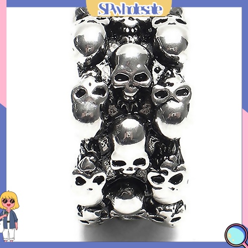 [SPwholesale] Nhẫn thiết kế đầu lâu thời trang cá tính cho nam