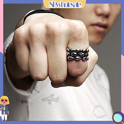 [SPwholesale] Nhẫn thiết kế đầu lâu thời trang cá tính cho nam