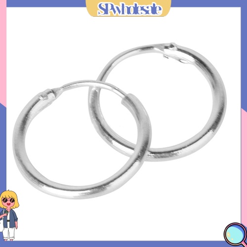 {SPwholesale} 1 cặp vòng xỏ tai/mũi/môi mạ bạc dành cho bạn nam và bạn nữ