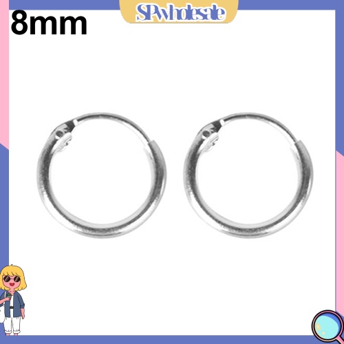 {SPwholesale} 1 cặp vòng xỏ tai/mũi/môi mạ bạc dành cho bạn nam và bạn nữ