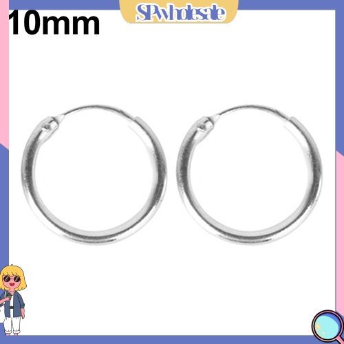 {SPwholesale} 1 cặp vòng xỏ tai/mũi/môi mạ bạc dành cho bạn nam và bạn nữ