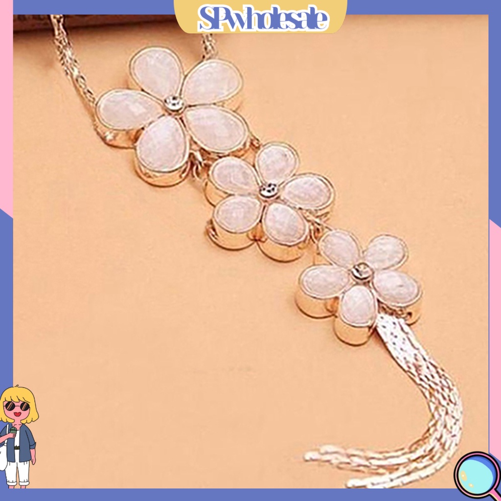 {SPwholesale} Dây chuyền mặt hoa đính đá kiểu dáng cổ điển dành cho nữ