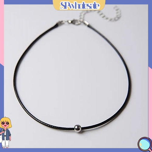 {SPwholesale} Vòng cổ choker giả da đính hạt thời trang cho nữ