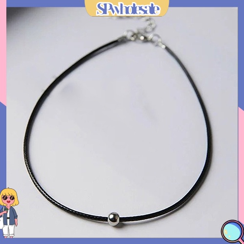 {SPwholesale} Vòng cổ choker giả da đính hạt thời trang cho nữ