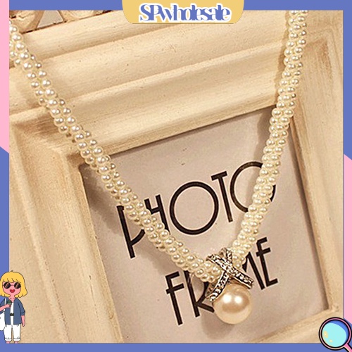 {SPwholesale} Vòng cổ choker đính ngọc trai nhân tạo thời trang cho nữ