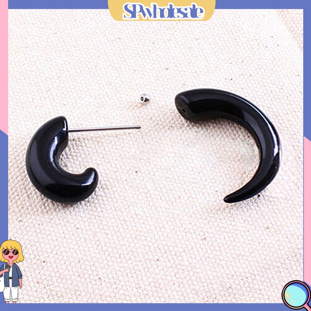 {SPwholesale} Khuyên tai xoắn hình trôn ốc thời trang cá tính dành cho nam và nữ