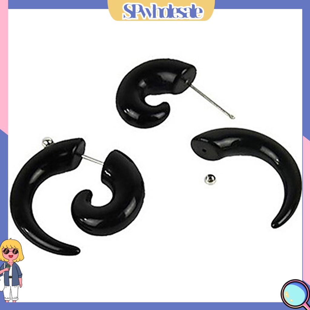 {SPwholesale} Khuyên tai xoắn hình trôn ốc thời trang cá tính dành cho nam và nữ
