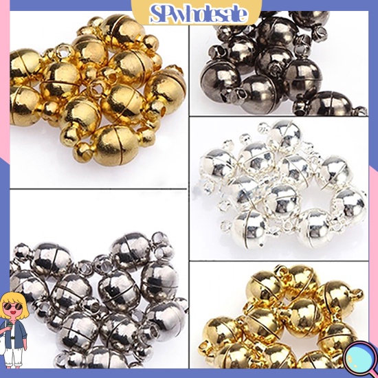 [SPwholesale] Set 10 bóng nam châm tròn 6mm / 8mm dùng để làm đồ trang sức thủ công