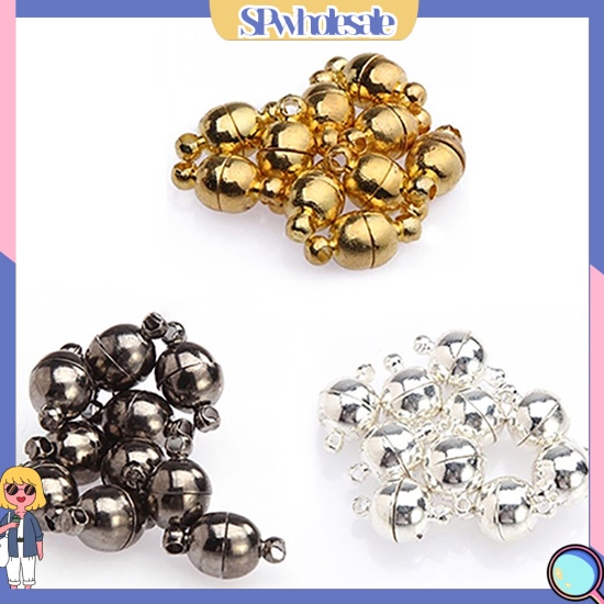 [SPwholesale] Set 10 bóng nam châm tròn 6mm / 8mm dùng để làm đồ trang sức thủ công