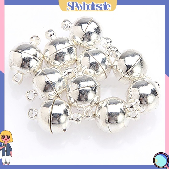 [SPwholesale] Set 10 bóng nam châm tròn 6mm / 8mm dùng để làm đồ trang sức thủ công
