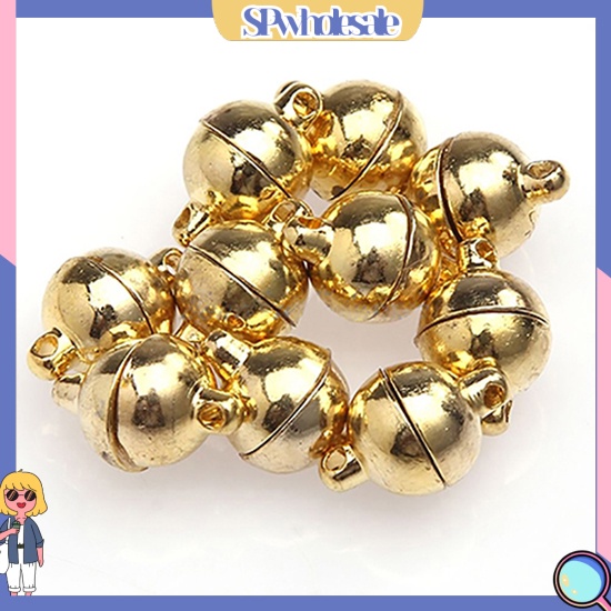 [SPwholesale] Set 10 bóng nam châm tròn 6mm / 8mm dùng để làm đồ trang sức thủ công