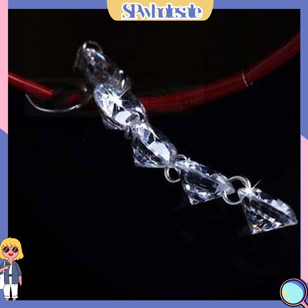 {SPwholesale} Khuyên tai dài đính đá thời trang thanh lịch dành cho nữ