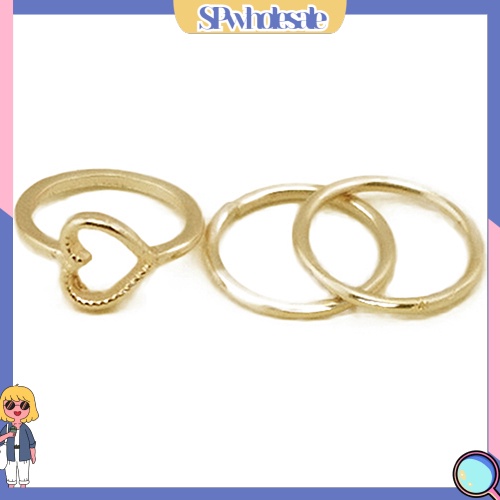 {SPwholesale} Bộ 4 chiếc nhẫn đeo khớp ngón tay đính đá phong cách boho dành cho nữ