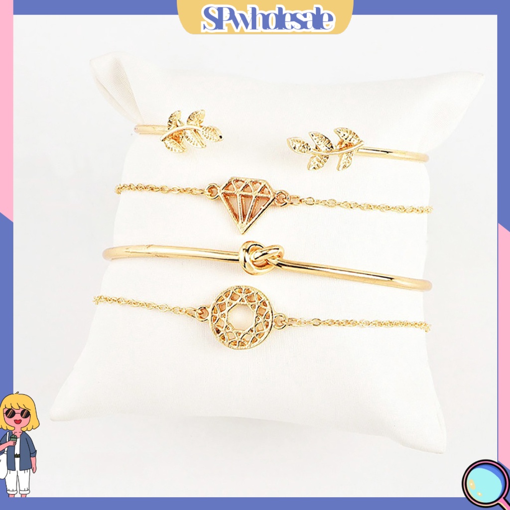 {SPwholesale} Set 4 phụ kiên vòng tay nhiều kiểu dáng thời trang