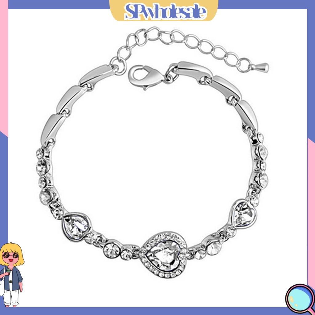 {SPwholesale} Vòng tay nữ trang đính đá tạo hình độc đáo