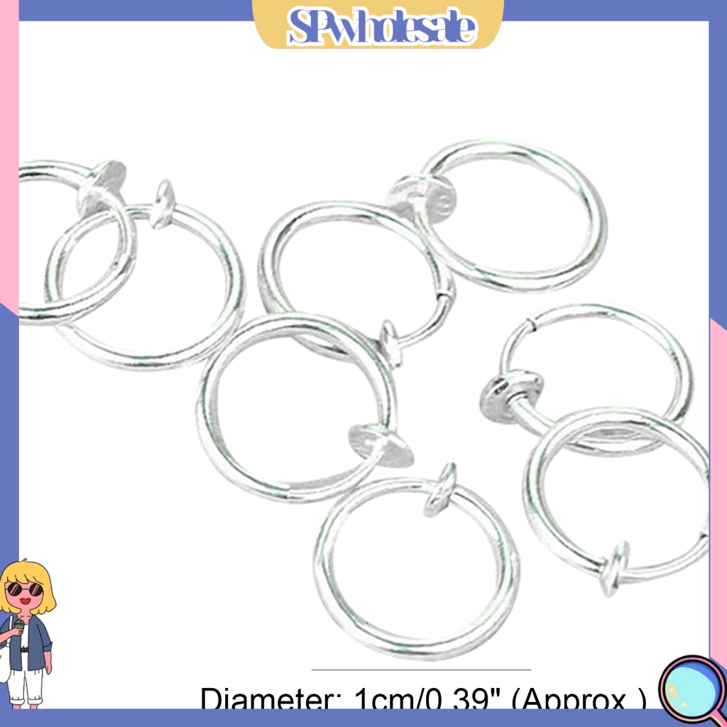 {SPwholesale} Set 8 Khuyên mũi không bấm lỗ thời trang cho nam/nữ