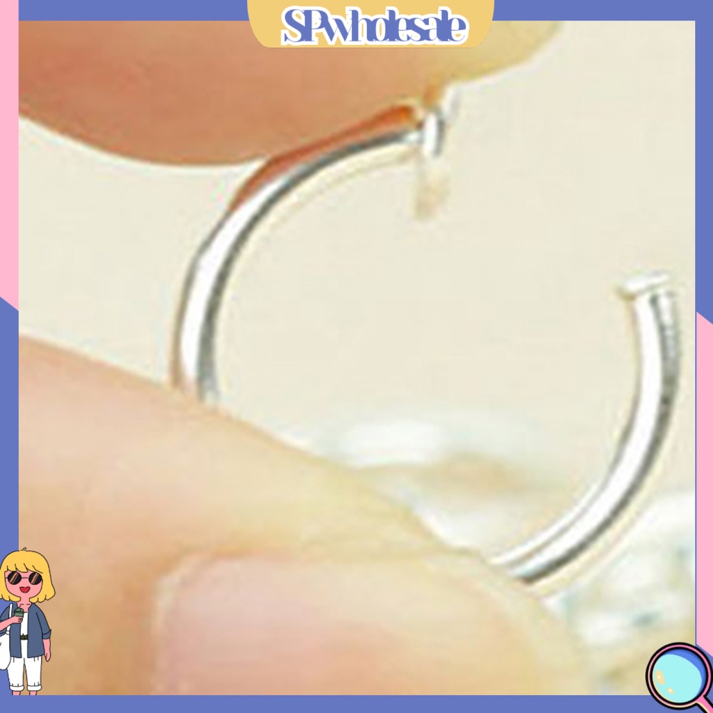 {SPwholesale} Set 8 Khuyên mũi không bấm lỗ thời trang cho nam/nữ