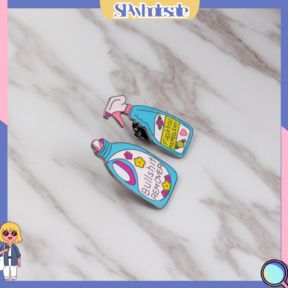 {SPwholesale} Ghim cài áo hình bình nước giặt dễ thương trang trí cho quần áo