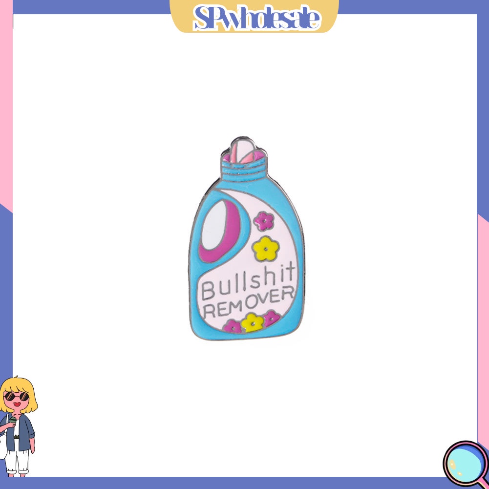 {SPwholesale} Ghim cài áo hình bình nước giặt dễ thương trang trí cho quần áo