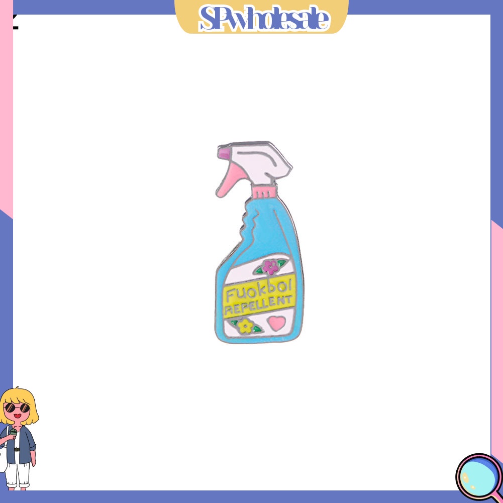 {SPwholesale} Ghim cài áo hình bình nước giặt dễ thương trang trí cho quần áo