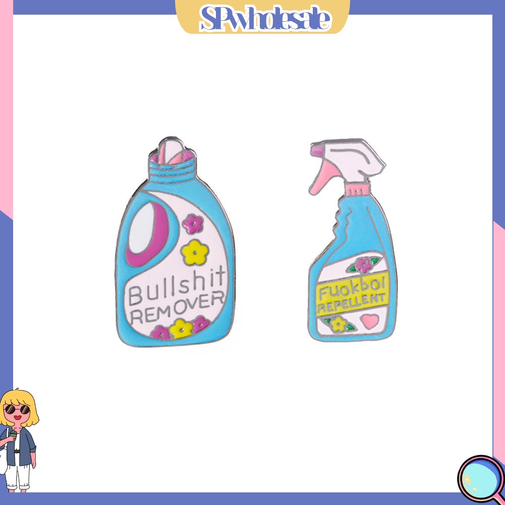 {SPwholesale} Ghim cài áo hình bình nước giặt dễ thương trang trí cho quần áo