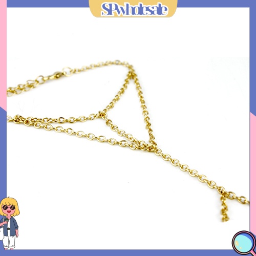 {SPwholesale} Vòng đeo tay kèm nhẫn kim loại thời trang dành cho nữ